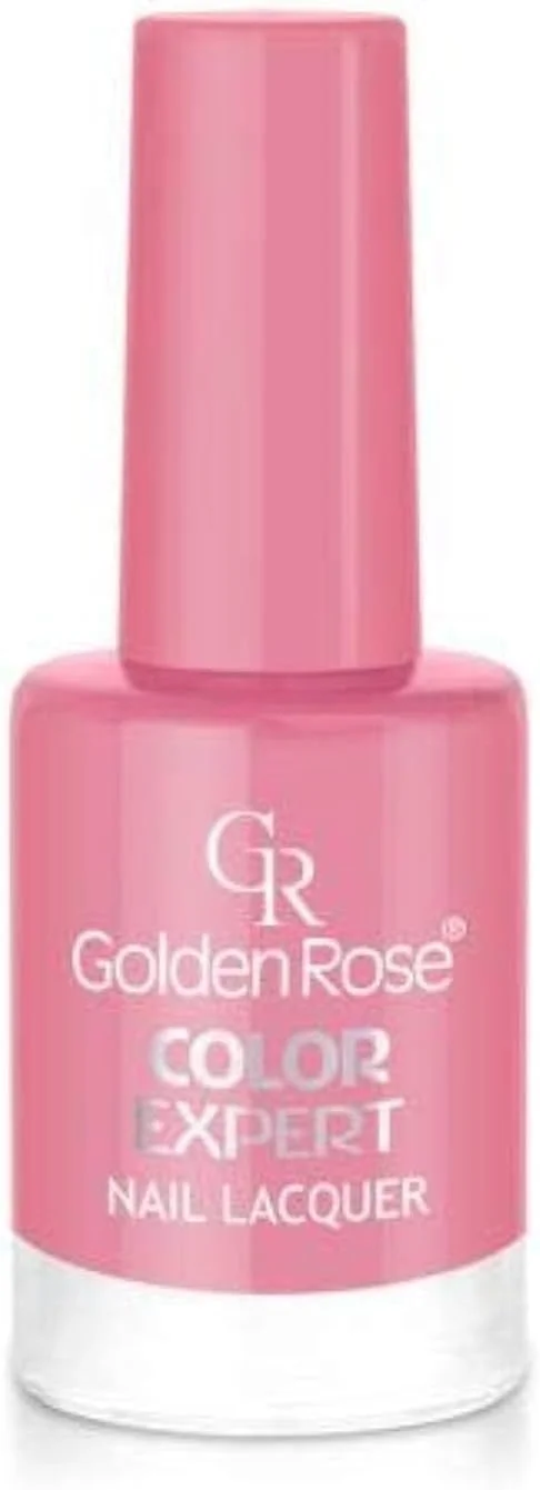 لاک ناخن گلدن رز کالر اکسپرت شماره 14، رنگ صورتی براق