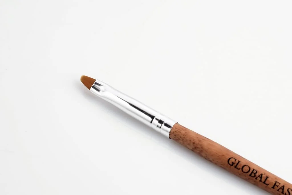 قلم موی تخت مصنوعی حرفه ای گلوبال فشن برای لاک ژل یو وی | ناخن های خیره کننده در خانه ایجاد کنید | (#4)