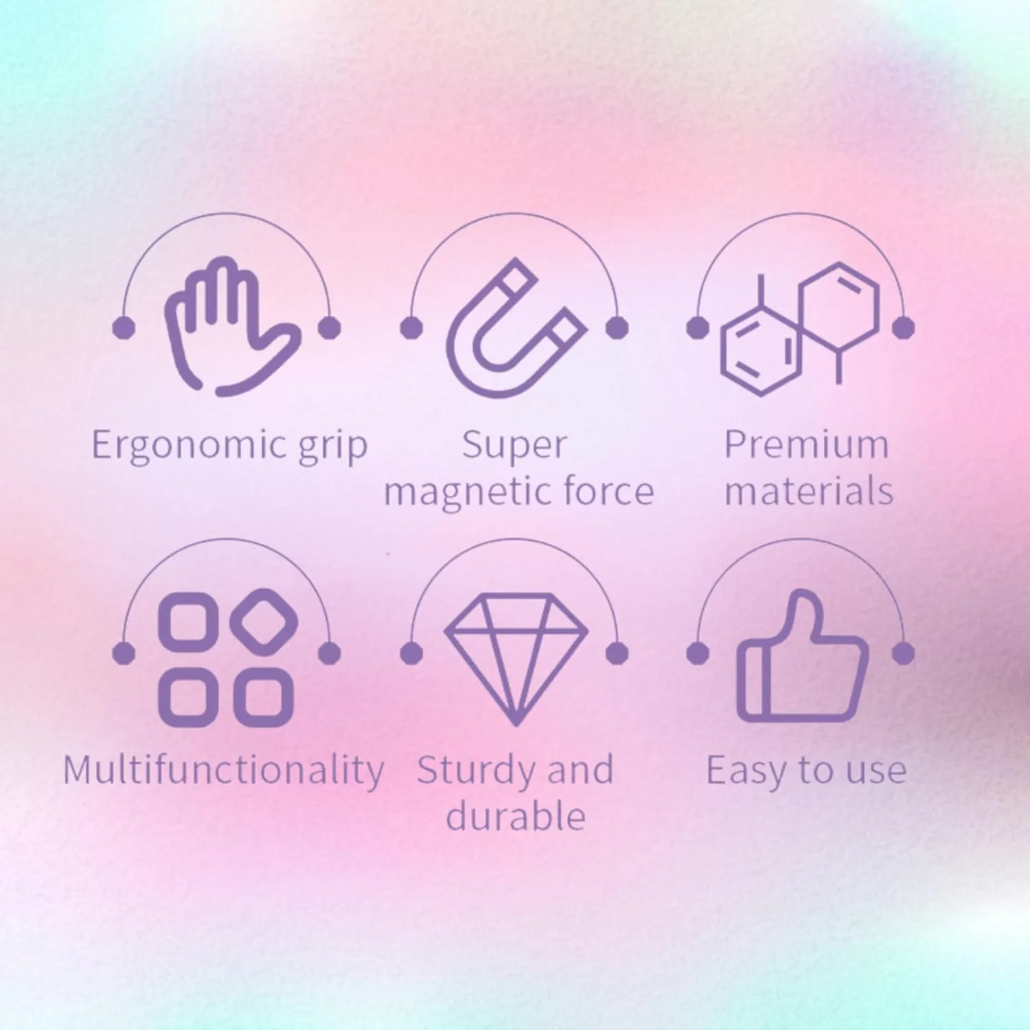 ابزار چندکاره مگنت ناخن چشم گربه ای 3 در 1 برای لاک ژل UV، قلم مغناطیسی دو طرفه قوی برای ایجاد جلوه های چشم گربه ای، هاله ای و موج دار - ایده آل برای استفاده DIY و سالن های حرفه ای