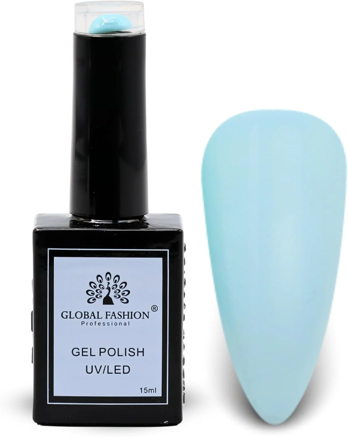 مجموعه رنگ های سبز باغ جهانی فشن (97-102) - 6 رنگ بادوام، براق، مقاوم در برابر لب پر شدن برای نوجوانان و حرفه ای ها - کیت لاک ژل ناخن UV/LED (102-ته رنگ آبی-1p، 15ml)