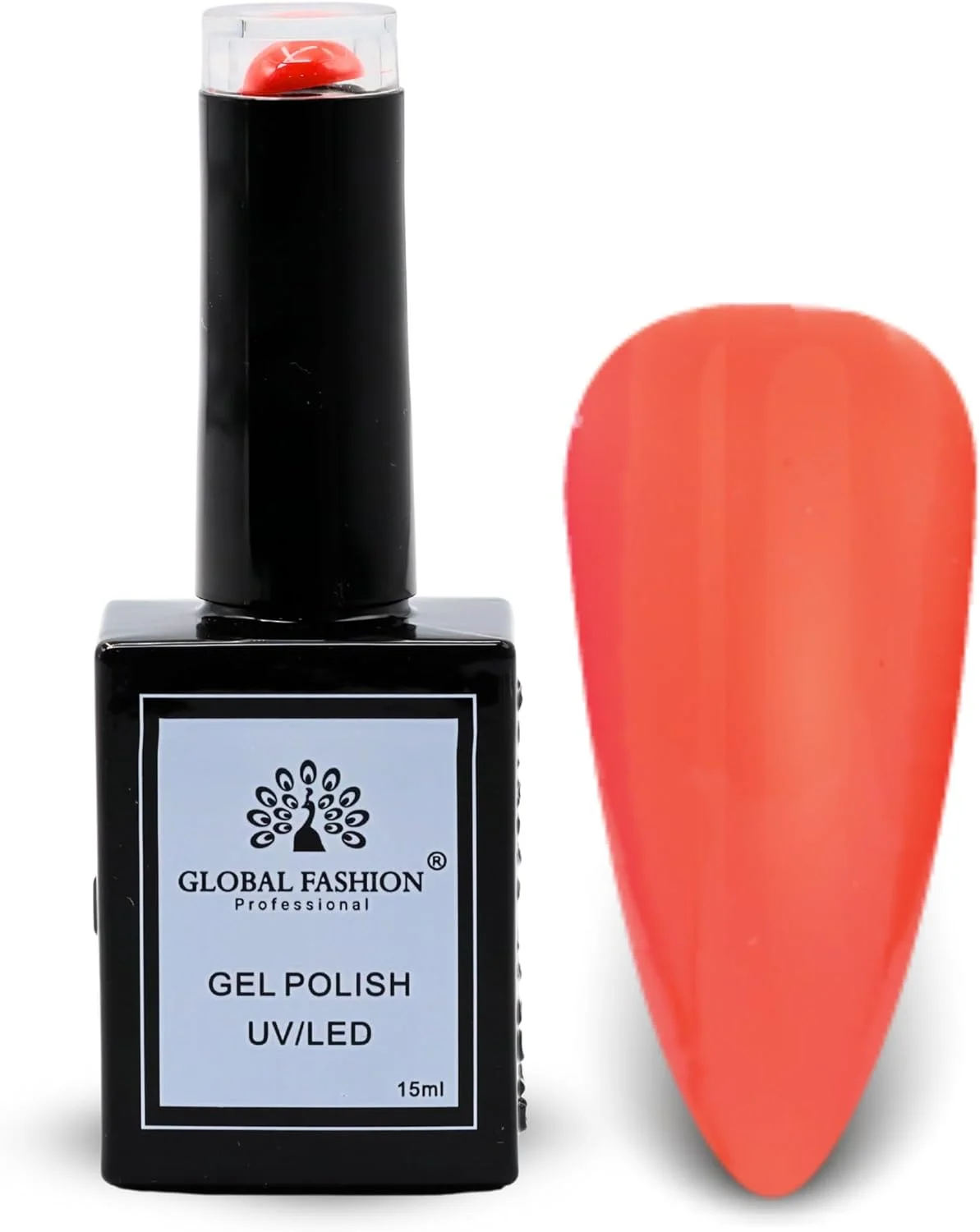 ست لاک ژل کالکشن رنگ های خنثی گلوبال فشن (25-30) - 6 رنگ بادوام، براق و مقاوم در برابر لب پر شدن برای نوجوانان و حرفه ای ها - کیت لاک ناخن ژلی یو وی/ال ای دی (27-نارنجی سودا-1 عدد، 15 میلی لیتر)