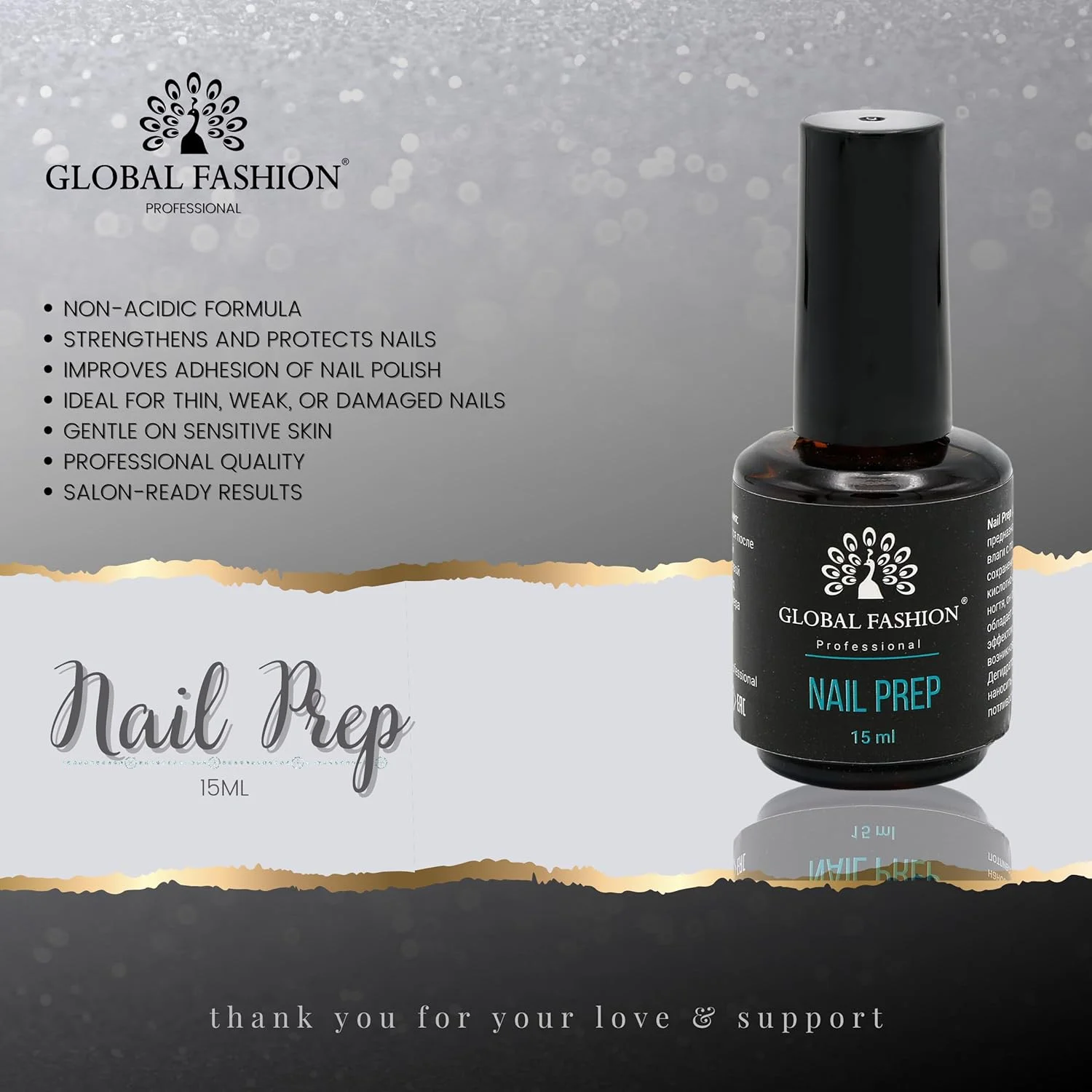 آمادهساز ناخن حرفهای گلوبال فشن (Dehydrator) | شفاف، بدون زردی، غیر اسیدی | 15 میلیلیتر | ایدهآل برای ناخنهای طبیعی | ماندگاری طولانی لاک آمادهساز ناخن حرفهای گلوبال فشن (Dehydrator) | شفاف، بدون زردی، غیر اسیدی | 15 میلیلیتر | ایدهآل برای ناخنهای طبیعی | ماندگاری طولانی لاک