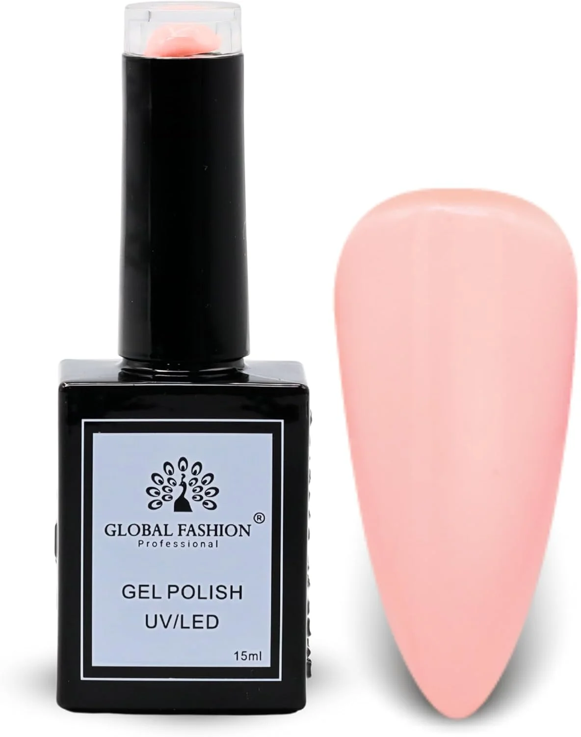 مجموعه رنگ‌های ملایم خنثی گلوبال فشن (43–48) – 6 رنگ بادوام، براق و مقاوم در برابر لب پر شدن برای نوجوانان و حرفه‌ای‌ها – کیت لاک ژل یو وی/ال ای دی (48-The Bluff-1p، 15 میلی لیتر)