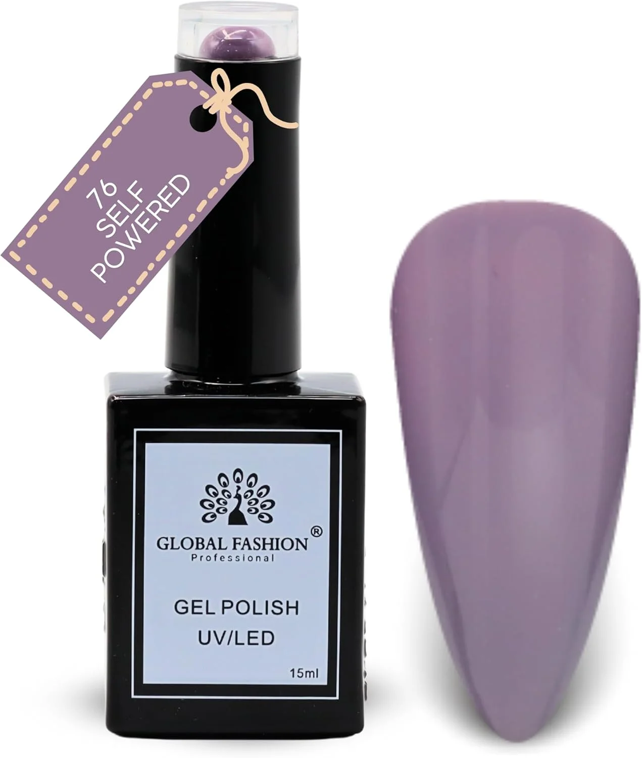 ست لاک ژل کالکشن لالایی اسطوخودوس گلوبال فشن (73–78) – 6 رنگ بادوام، براق و مقاوم در برابر لب پر شدن برای نوجوانان و حرفه ای ها – کیت ناخن UV/LED (76-خود نیرو-1p، 15ml)