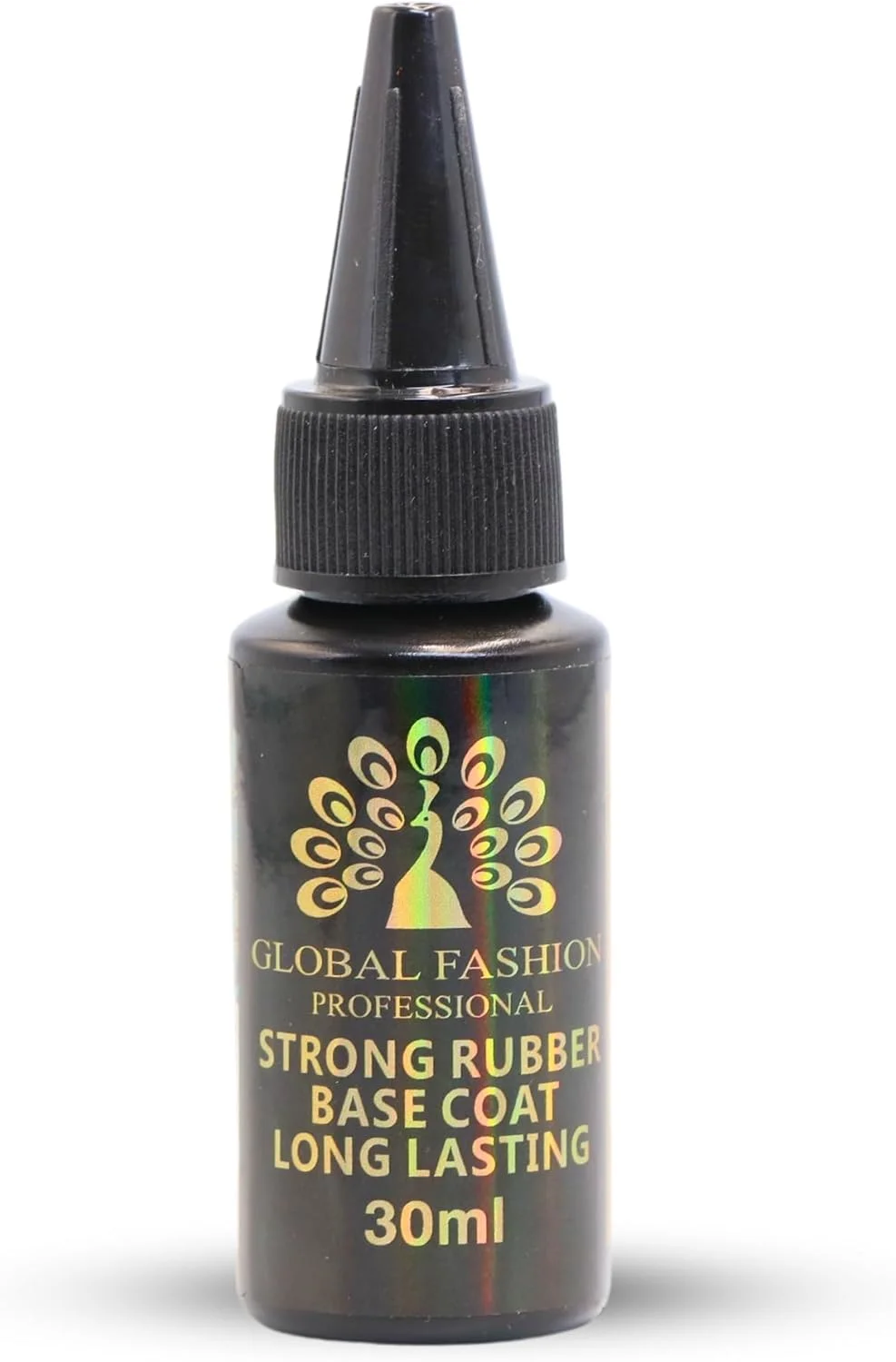 بیس کت رابر قوی گلوبال فشن | بیس لاک ژل با ماندگاری طولانی برای درخشش بدون لب پر شدن، تقویت کننده ناخن های ضعیف و شکننده، ارتقاء سلامت ناخن (بیس کت رابر قوی، 30 میلی لیتر)