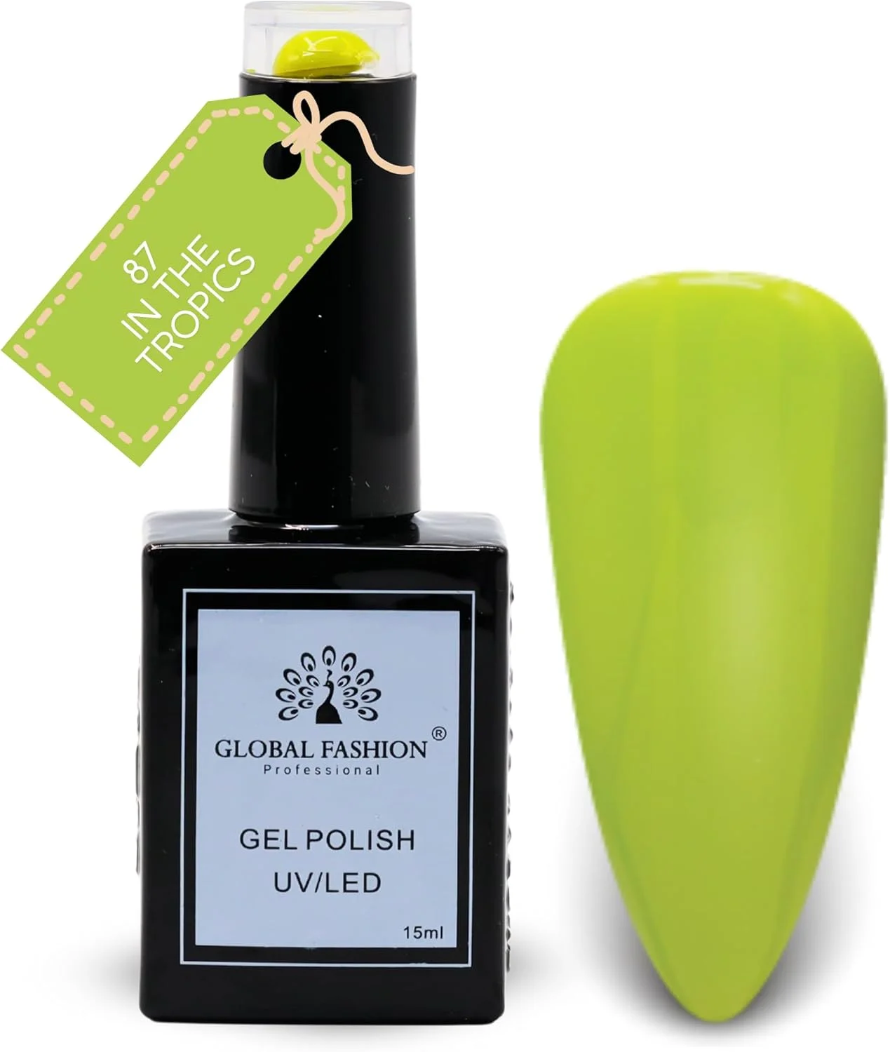 مجموعه رنگ های پاستیلی گل های جهانی (90-85) – 6 رنگ بادوام، براق و مقاوم در برابر لب پر شدن برای نوجوانان و حرفه ای ها – کیت لاک ژل ناخن UV/LED (87-در مناطق گرمسیری-1p، 15 میلی لیتر)