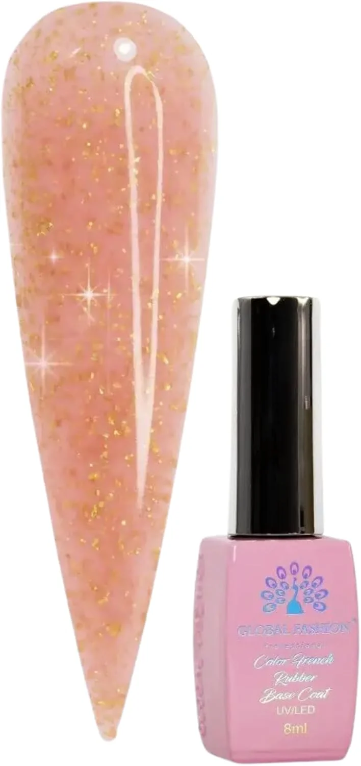 لایه پایه پولکی غیر سمی حرفه ای گلوبال فشن برای بانوان - وگان، بدون تست حیوانی، ماندگاری طولانی، قوی و انعطاف پذیر - 8 میلی لیتر | (03)