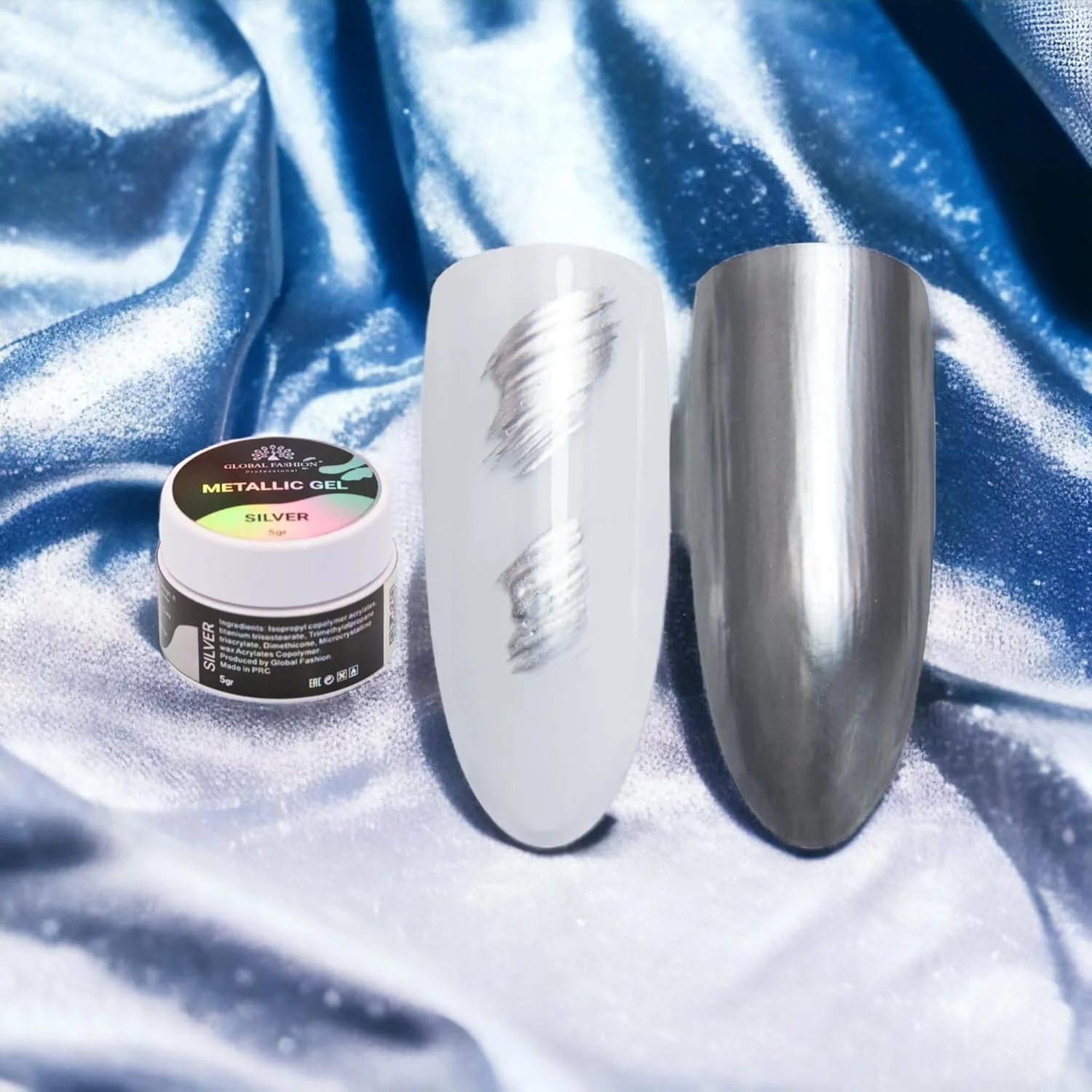 لاک ژل متالیک حرفه ای گلوبال فشن