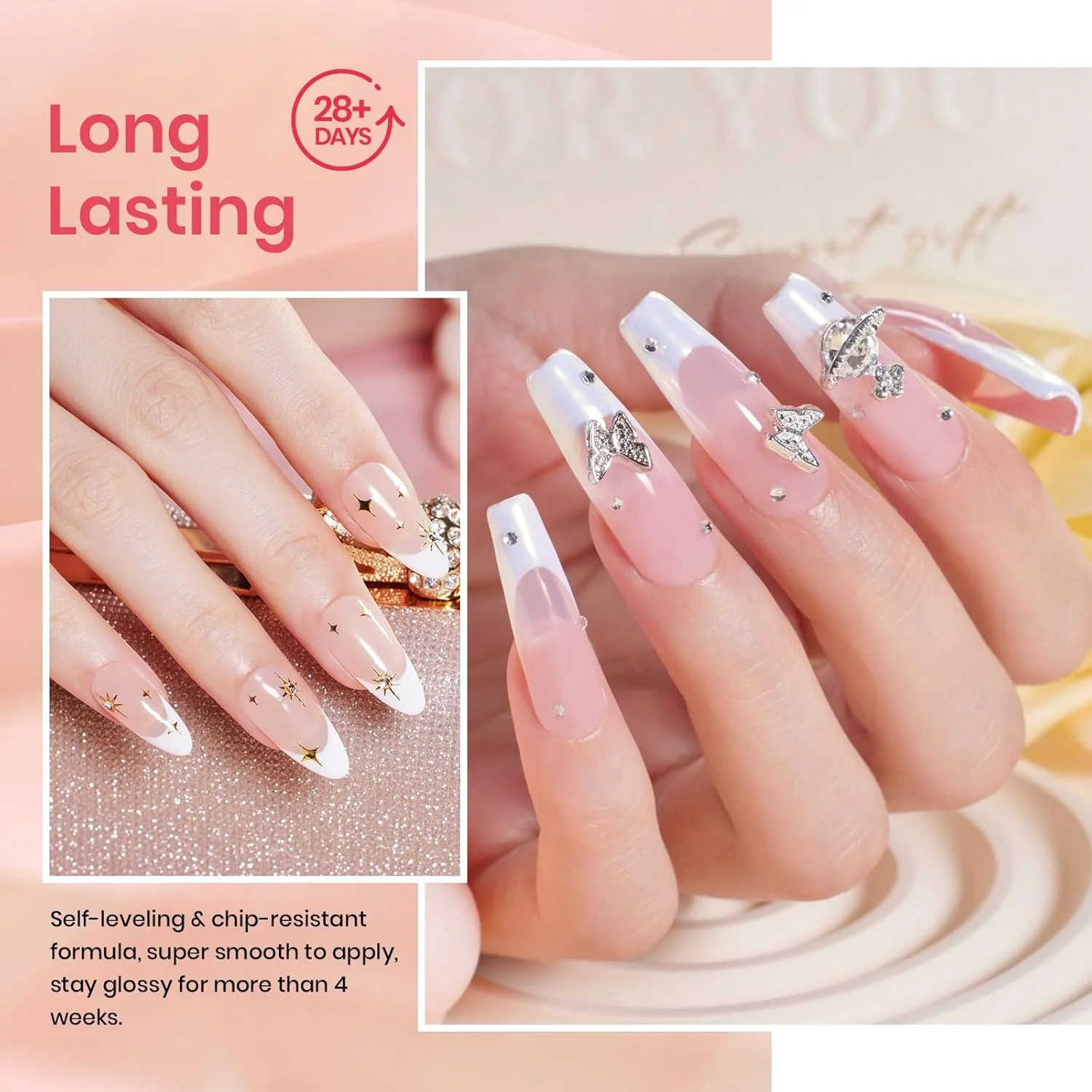 مجموعه لاک ژل ژله ای بیتلز، 8 رنگ صورتی کالباسی خنثی سفید شیری شفاف با جلوه نیمه شفاف، مناسب بهار و تابستان، طراحی ناخن فرانسوی، پوشاننده، قابل استفاده در طراحی ناخن با اشعه UV، هدیه ای مناسب