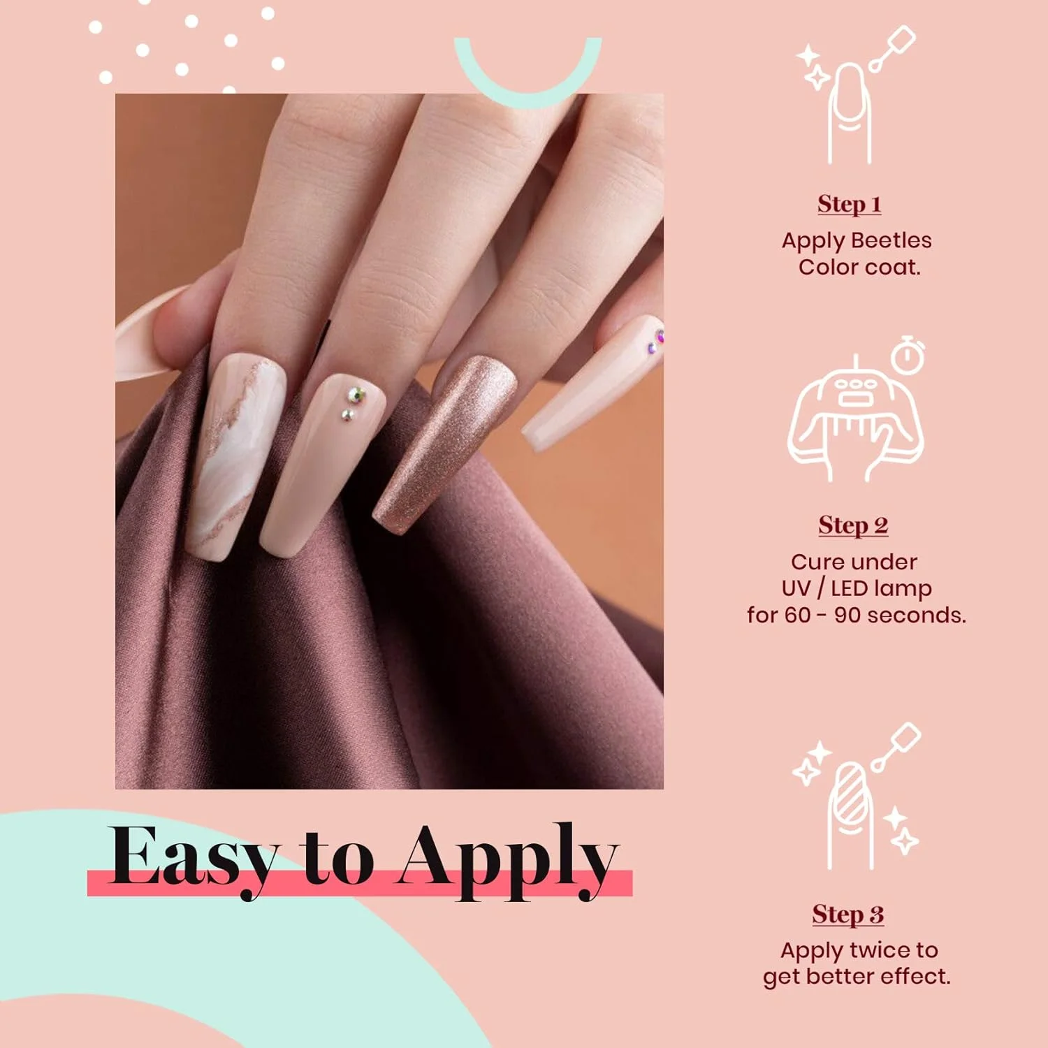 لاک ژل ناخن بیوتیلز، 1 عدد 15 میلی لیتری، رنگ بلای لایت نود، مناسب برای استفاده در سالن های مانیکور و طراحی ناخن و استفاده شخصی در منزل