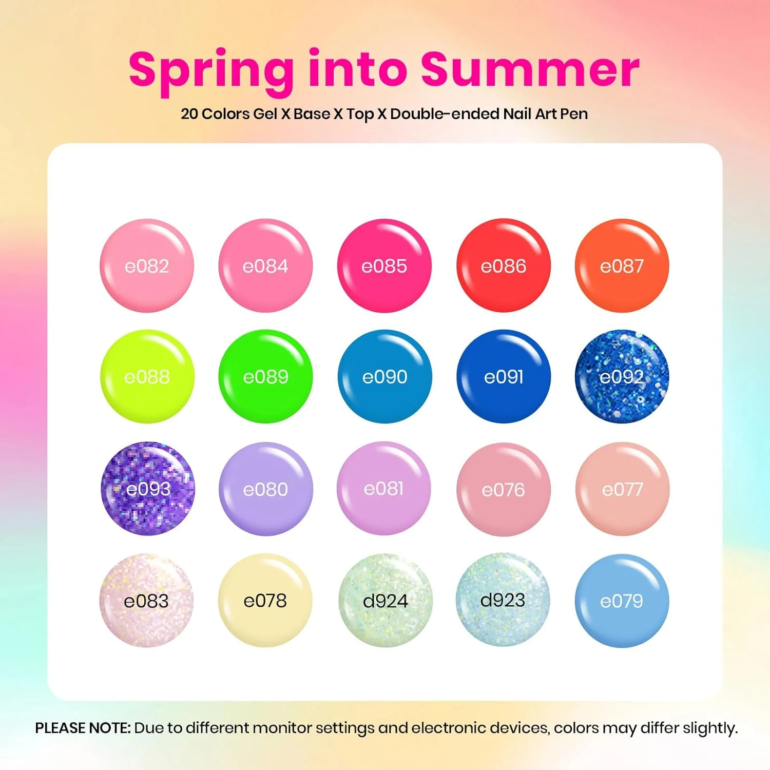 ست لاک ژل 20 عددی بیترلز، مجموعه روز ولنتاین، ست لاک صورتی کالباسی قرمز، آبی پاستلی نئون، کیت هدیه برای دوست دختر با پوشش براق و مات و لایه پایه، کریسمس 2021