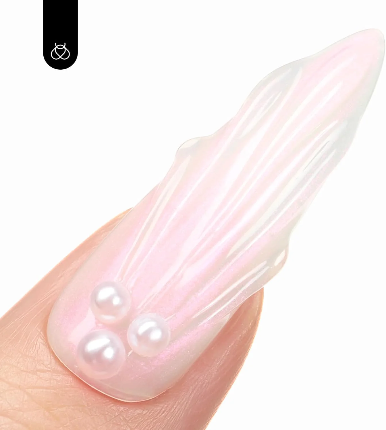 لاک ژل براق بیتلز، روکش نهایی صدفی اکلیلی 15 میلی لیتر، مناسب استفاده DIY با لاک های رنگی با جلوه نخ