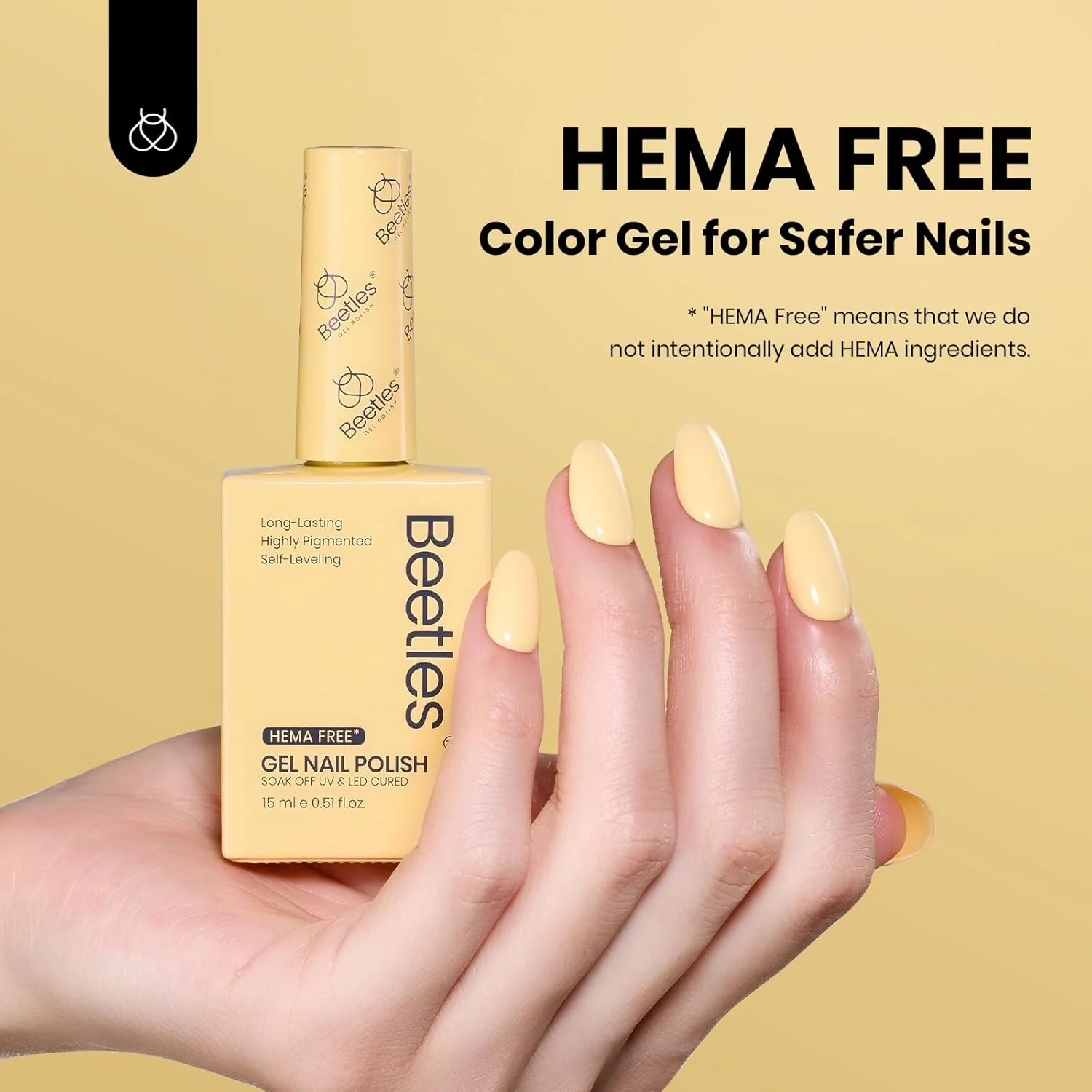 لاک ژل ناخن زرد سوسک ها، 15 میلی لیتر، بدون هما، پاستلی روشن، مناسب بهار و تابستان، غوطه وری UV، بطری رنگارنگ، هنر مانیکور، هدیه برای خانم ها