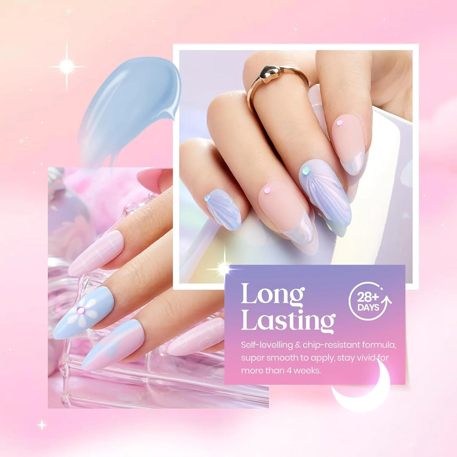 لاک ژل ناخن مرواریدی بیتلز، 6 رنگ آبی براق، صورتی، بنفش، ست پری دریایی، هدیه برای خانم ها لاک ژل ناخن مرواریدی بیتلز، 6 رنگ آبی براق، صورتی، بنفش، ست پری دریایی، هدیه برای خانم ها