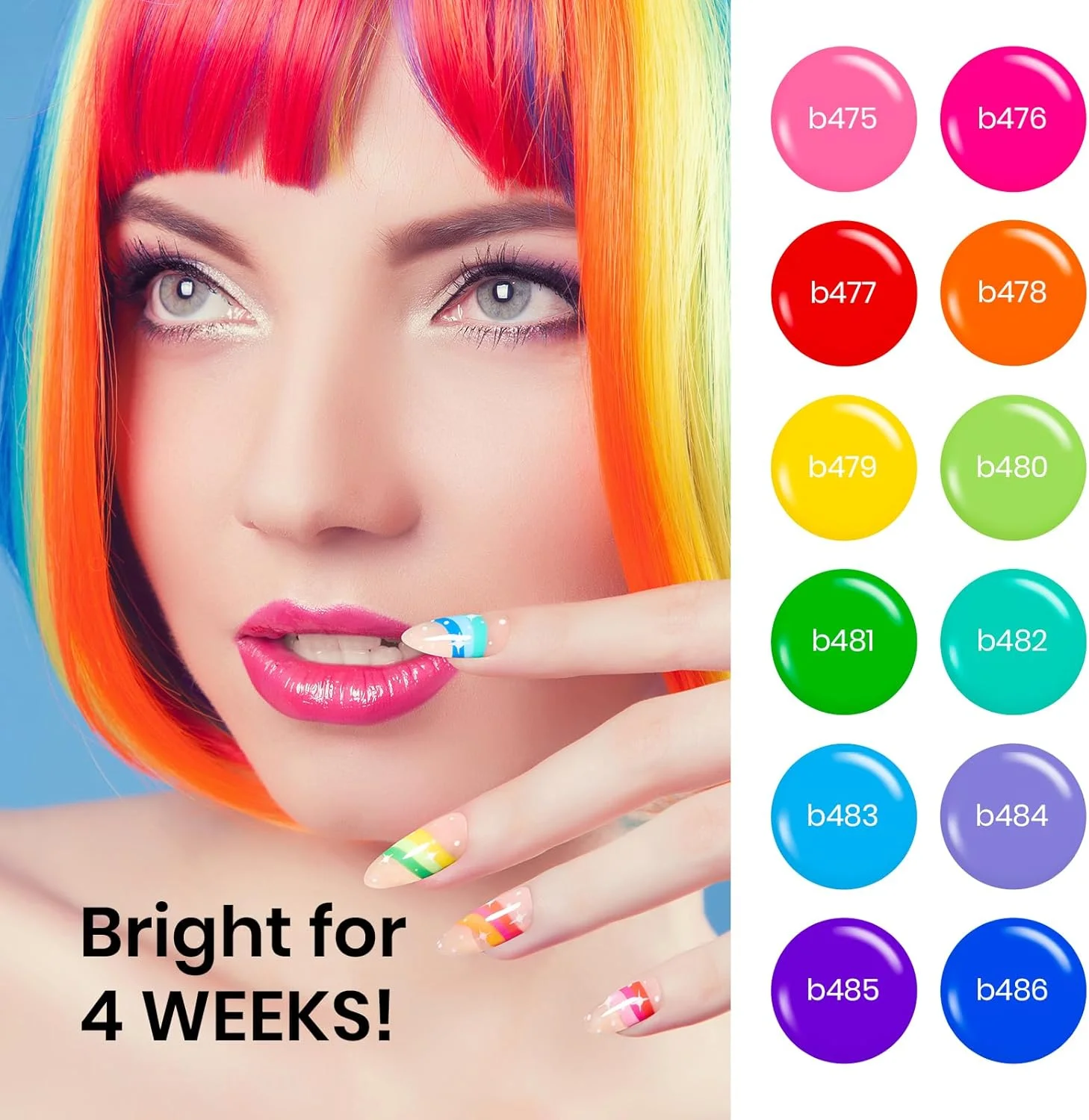 مجموعه ژل طراحی ناخن بیتلز - 12 رنگ رنگین کمانی پاستلی برای طراحی های ترندی، ناخن های گردابی، رنگ های روشن بهاری و تابستانی دخترانه، برس طراحی ناخن نازک داخل بطری، ژل خیساندنی LED مجموعه ژل طراحی ناخن بیتلز - 12 رنگ رنگین کمانی پاستلی برای طراحی های ترندی، ناخن های گردابی، رنگ های روشن بهاری و تابستانی دخترانه، برس طراحی ناخن نازک داخل بطری، ژل خیساندنی LED