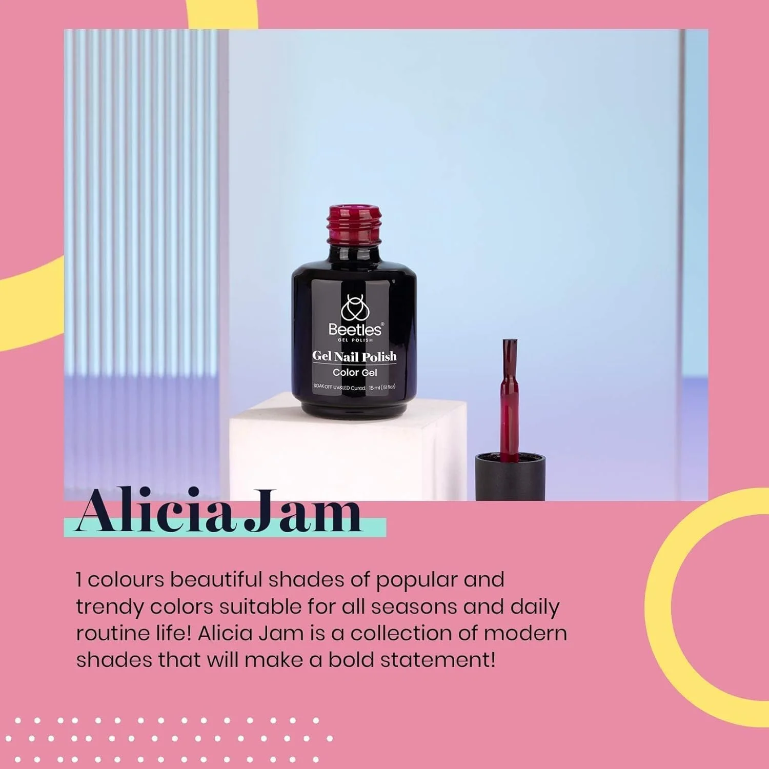 لاک ژل ناخن 15 میلی لیتری beetles، ست رنگ قرمز بورگاندی، مناسب برای استفاده با دستگاه UV/LED، طراحی ناخن، مانیکور، سالن، استفاده شخصی در منزل، کریسمس، 15 میلی لیتر لاک ژل ناخن 15 میلی لیتری beetles، ست رنگ قرمز بورگاندی، مناسب برای استفاده با دستگاه UV/LED، طراحی ناخن، مانیکور، سالن، استفاده شخصی در منزل، کریسمس، 15 میلی لیتر