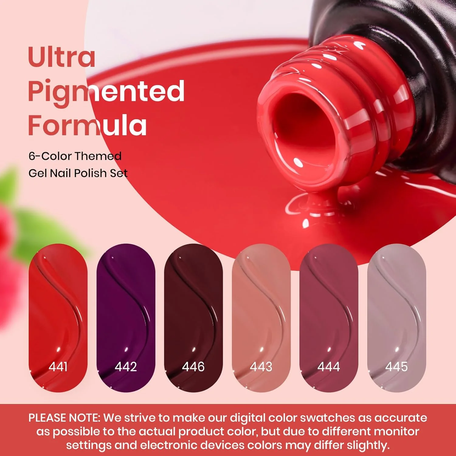 مجموعه لاک ژل قرمز Beetles - 6 بطری لاک ژل بورگاندی، بنفش، یاسی و شرابی برای جذابیت بهاری، لاک ژل UV LED مجموعه لاک ژل قرمز Beetles - 6 بطری لاک ژل بورگاندی، بنفش، یاسی و شرابی برای جذابیت بهاری، لاک ژل UV LED