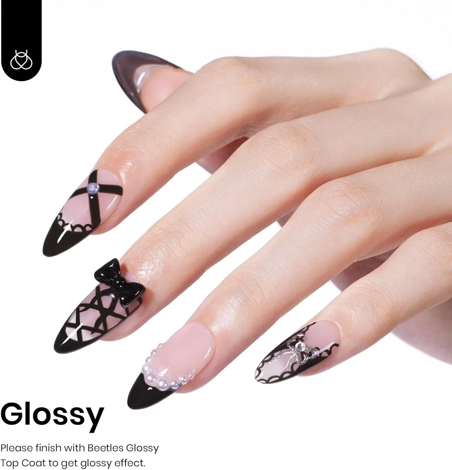 لاک ژل ناخن مشکی بیتلز، 1 عدد 15 میلی لیتر، رنگ مشکی آدری، لاک ژل خیساندنی، طراحی ناخن، مانیکور، سالن، لامپ UV DIY، دکوراسیون طراحی ناخن در خانه، هدیه برای زنان