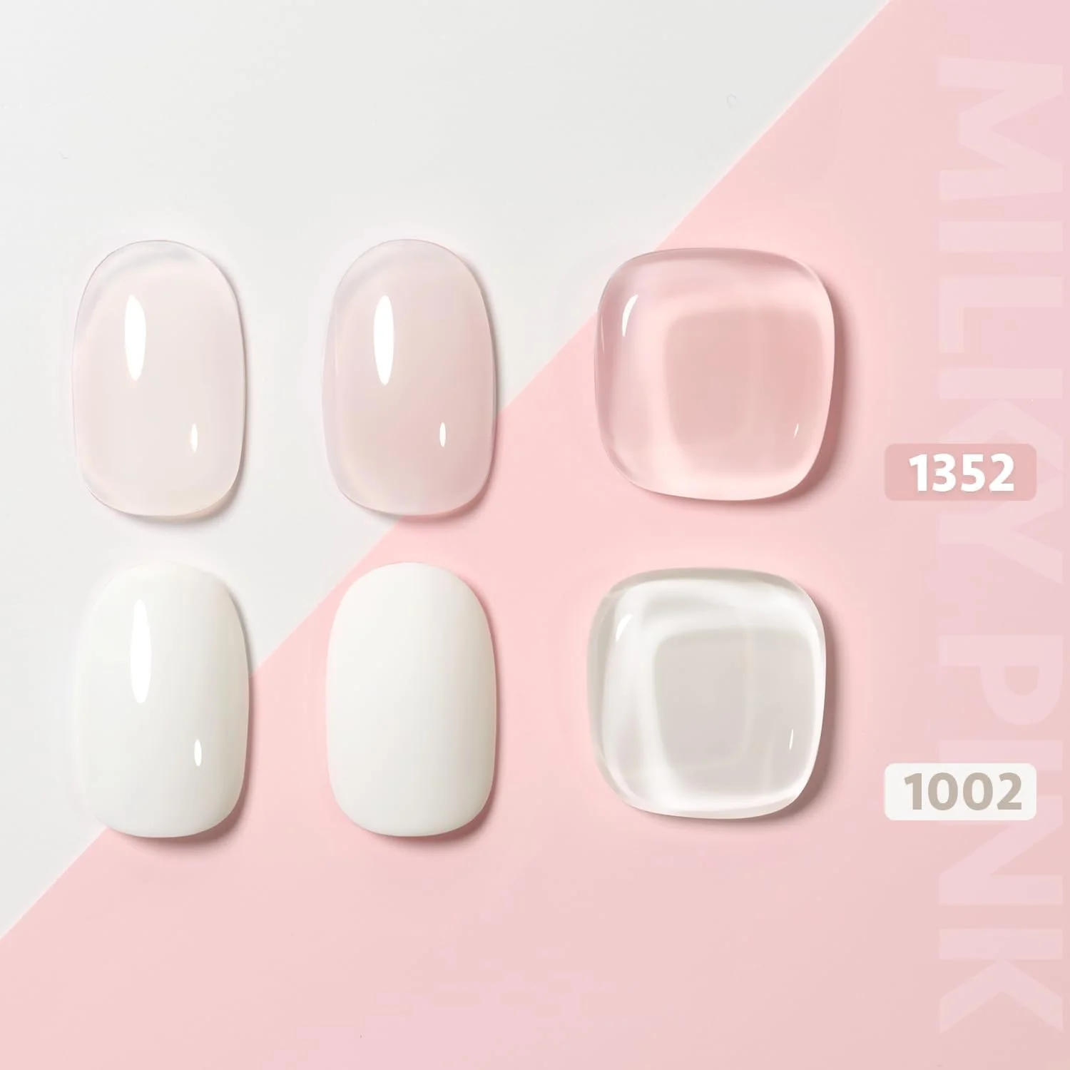 ست فرنچ ناخن GAOY، مهر ناخن و 2 عدد لاک ژل، شامل رنگ های صورتی شیری، ژله ای و سفید برای نوک فرنچ، نیاز به خشک شدن با دستگاه UV ست فرنچ ناخن GAOY، مهر ناخن و 2 عدد لاک ژل، شامل رنگ های صورتی شیری، ژله ای و سفید برای نوک فرنچ، نیاز به خشک شدن با دستگاه UV