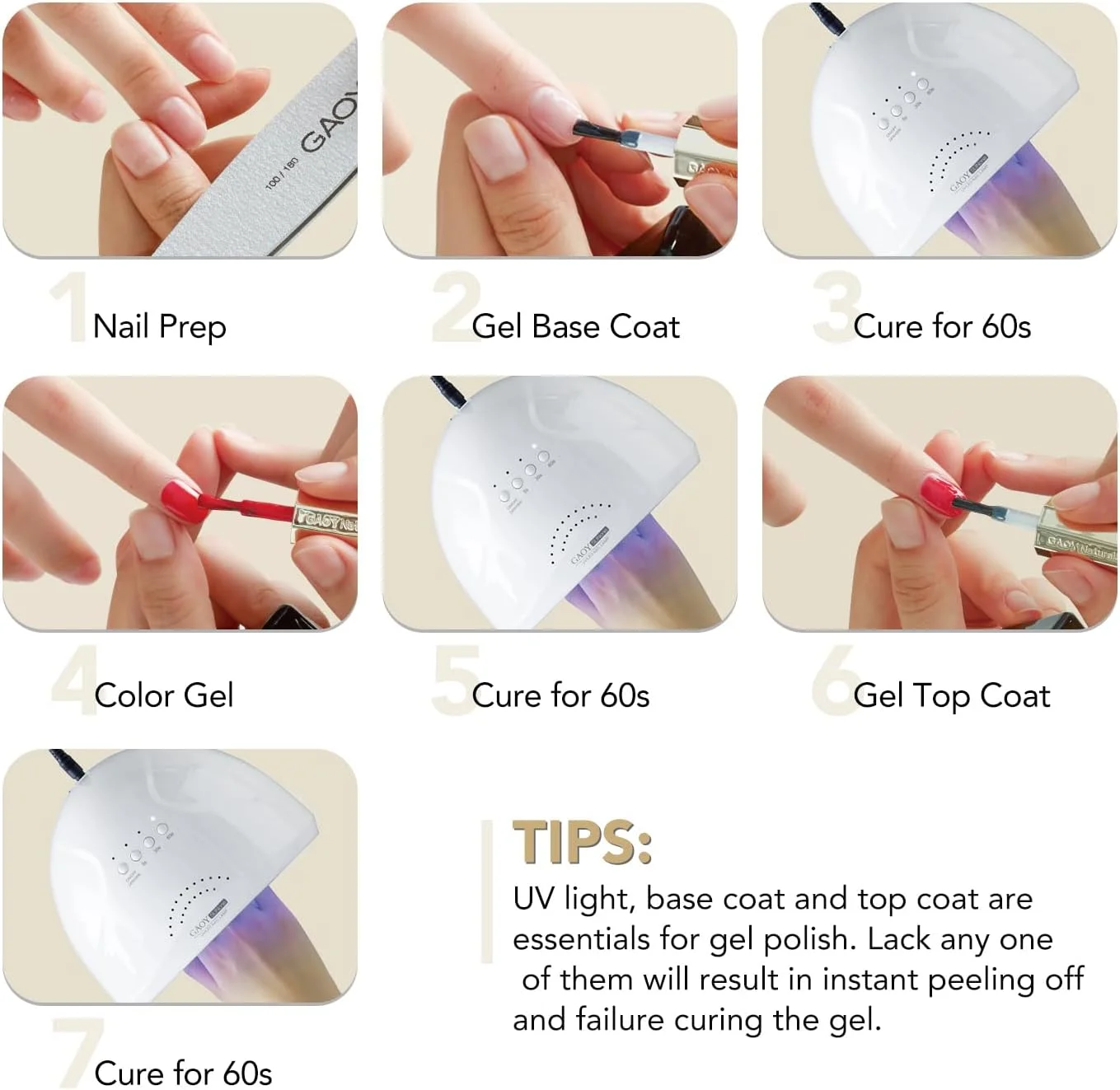 لاک ژل ناخن صورتی پاستیلی GAOY، حجم 16 میلی لیتر، مناسب برای استفاده با دستگاه UV و طراحی ناخن و مانیکور در خانه، رنگ 1525