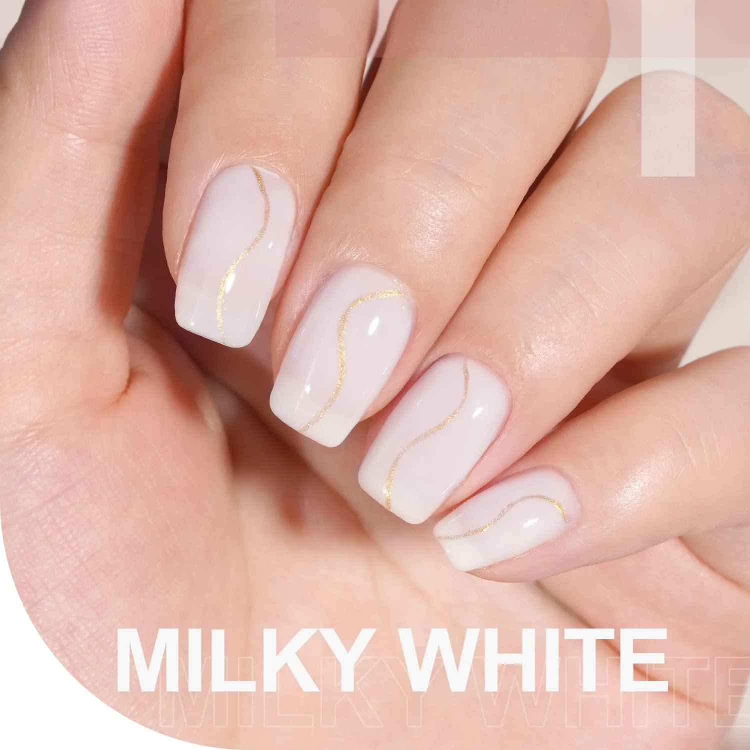 لاک ژل ناخن شیری سفید GAOY، رنگ برهنه ۱۶ میلی لیتر، شماره ۱۴۸۲، لاک ژل قابل برداشتن با نور UV برای طراحی ناخن و مانیکور در خانه لاک ژل ناخن شیری سفید GAOY، رنگ برهنه ۱۶ میلی لیتر، شماره ۱۴۸۲، لاک ژل قابل برداشتن با نور UV برای طراحی ناخن و مانیکور در خانه