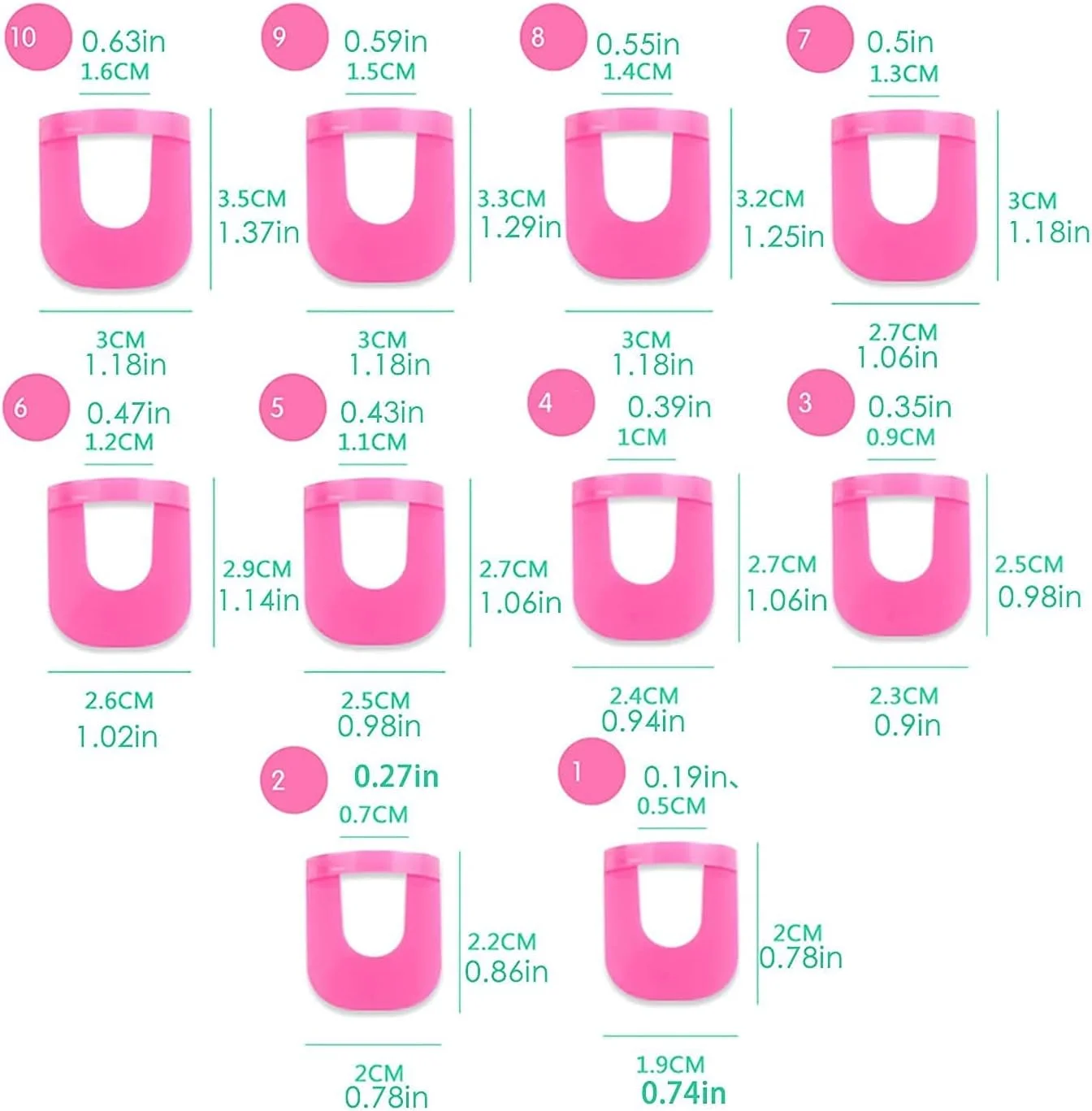 محافظ ناخن پلاستیکی KASTWAVE، محافظ لاک ناخن برای انگشتان، ابزار محافظت از مانیکور ضد نشت برای مانیکور DIY، ابزار مانیکور ضد ریزش (10 سایز، 26 عدد) محافظ ناخن پلاستیکی KASTWAVE، محافظ لاک ناخن برای انگشتان، ابزار محافظت از مانیکور ضد نشت برای مانیکور DIY، ابزار مانیکور ضد ریزش (10 سایز، 26 عدد)