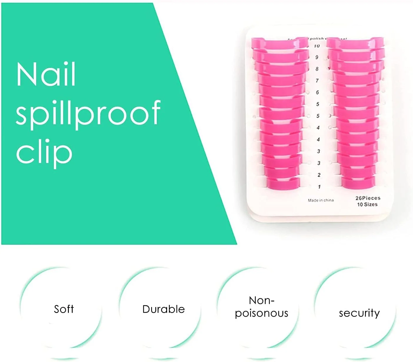 محافظ ناخن پلاستیکی KASTWAVE، محافظ لاک ناخن برای انگشتان، ابزار محافظت از مانیکور ضد نشت برای مانیکور DIY، ابزار مانیکور ضد ریزش (10 سایز، 26 عدد) محافظ ناخن پلاستیکی KASTWAVE، محافظ لاک ناخن برای انگشتان، ابزار محافظت از مانیکور ضد نشت برای مانیکور DIY، ابزار مانیکور ضد ریزش (10 سایز، 26 عدد)