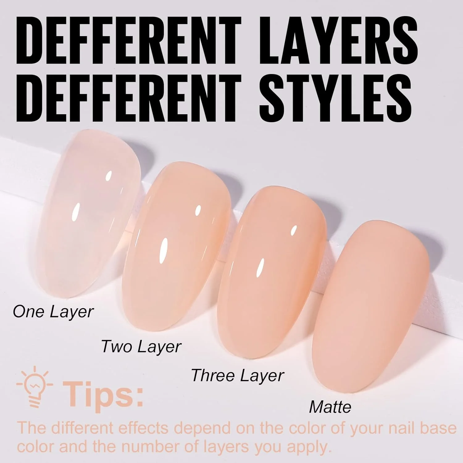 لاک ژل ناخن ژله ای تومیکا - 15 میل، صورتی کالباسی نیمه شفاف، لاک ژل خیس شونده UV LED، لاک ژل فرنچ برای طراحی ناخن در خانه و سالن