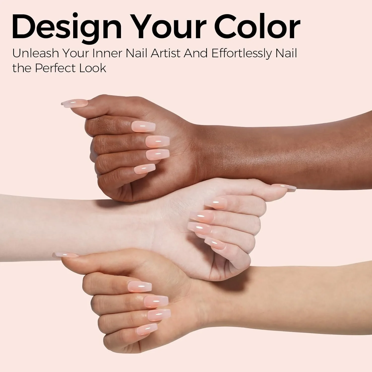 لاک ژل ناخن رنگی خنثی تومیکا، 15 میلی لیتر، لاک ژل ژله ای، خشک شدن سریع و نیمه شفاف، لاک ژل یو وی با ماندگاری طولانی برای طراحی ناخن و مانیکور