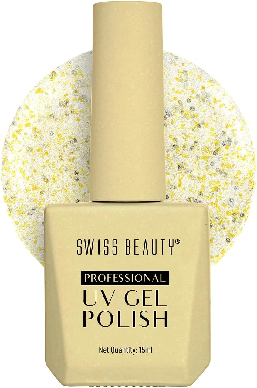لاک ژل ناخن حرفه ای Swiss Beauty، ماندگاری تا 21 روز، پوشش فوق العاده براق، بدون لب پر شدن، بدون لک شدن، لاک ناخن با خشک شدن سریع، رنگ -34، 15 میلی لیتر