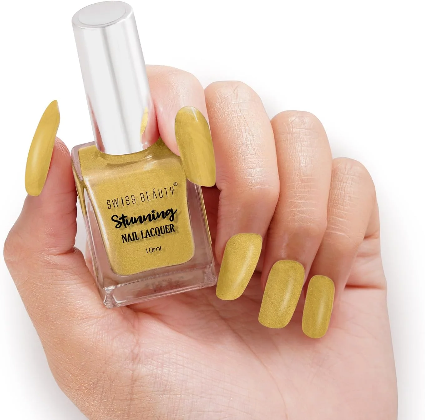 لاک ناخن خیره کننده Swiss Beauty، شماره رنگ - 56، گلد استون | 10 میلی لیتر