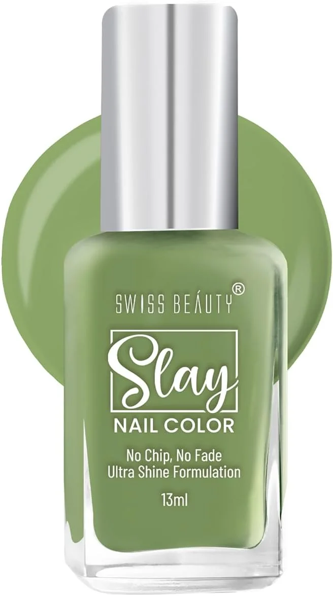 لاک ناخن سوییس بیوتی | خشک شدن سریع | فرمولاسیون ضد پریدگی | رنگ براق | رنگ: سبز سرد، 13 میلی لیتر