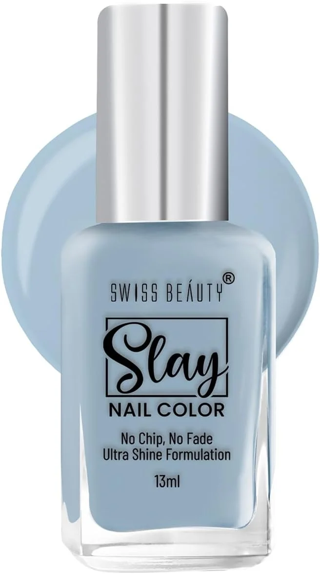 لاک ناخن سوییس بیوتی اسلی | خشک شدن سریع | فرمولاسیون ضد لب پر شدن | لاک ناخن با روکش براق | رنگ: بستر دریا، 13 میلی لیتر