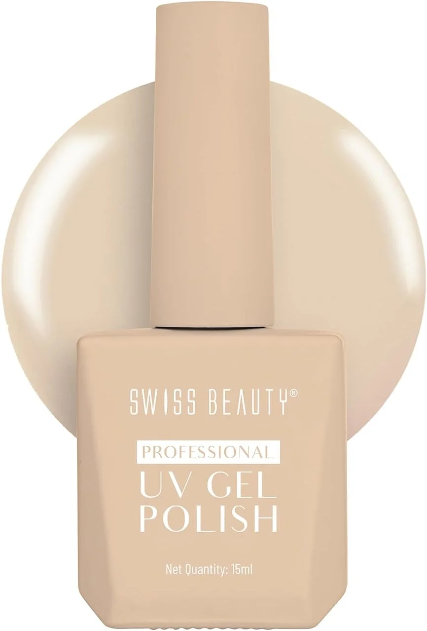 لاک ژل ناخن حرفه ای یو وی Swiss Beauty، ماندگاری تا 21 روز، پوشش فوق العاده براق، بدون لب پر شدن، بدون لک شدن، لاک ناخن خشک شونده سریع، رنگ -09، 15 میلی لیتر