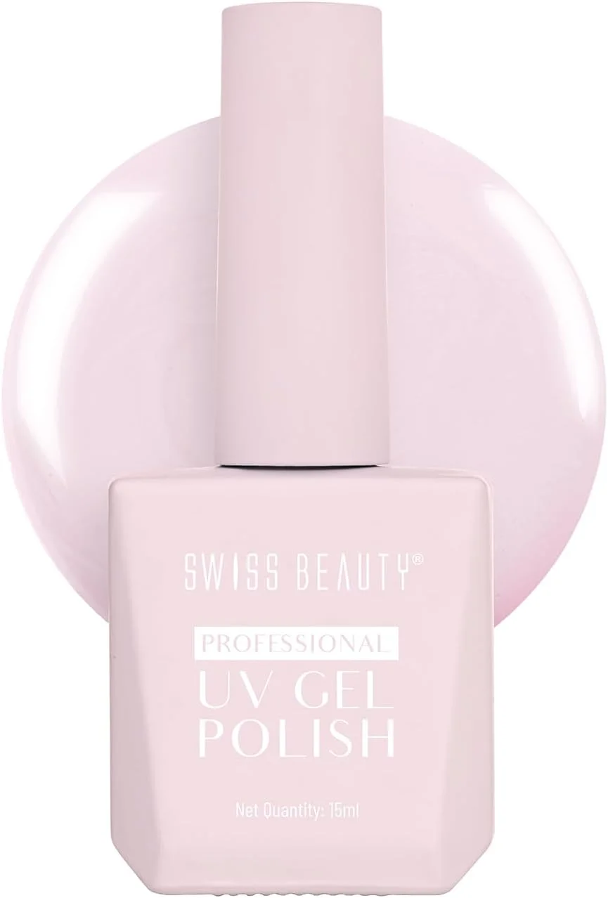 لاک ژل ناخن حرفه ای یو وی Swiss Beauty، ماندگاری تا 21 روز، پوشش فوق العاده براق، بدون لب پر شدن، بدون لک شدن، لاک ناخن خشک شونده سریع، رنگ -03، 15 میلی لیتر