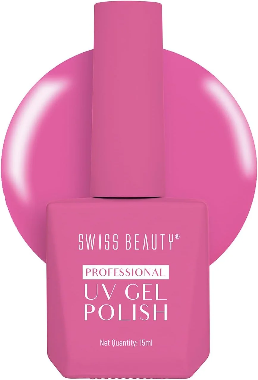لاک ژل ناخن حرفه ای Swiss Beauty، ماندگاری تا 21 روز، پوشش فوق العاده براق، بدون لب پر شدن، بدون لکه شدن، لاک ناخن با خشک شدن سریع، شماره 24، 15 میلی لیتر