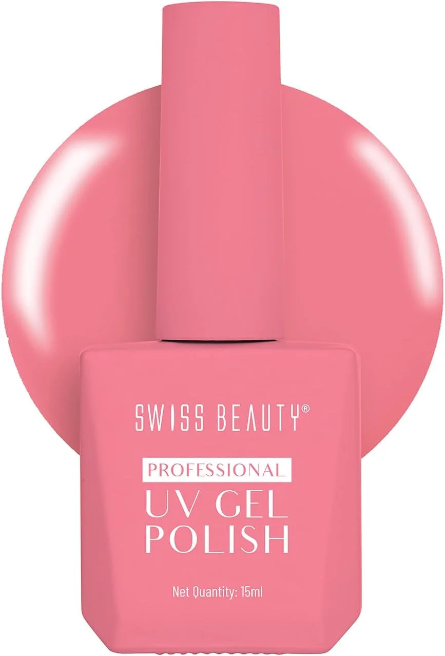 لاک ژل ناخن حرفه ای یو وی Swiss Beauty، ماندگاری تا 21 روز، پوشش فوق العاده براق، بدون لب پر شدن، بدون پخش شدن، لاک ناخن با خشک شدن سریع، رنگ -31، 15 میلی لیتر
