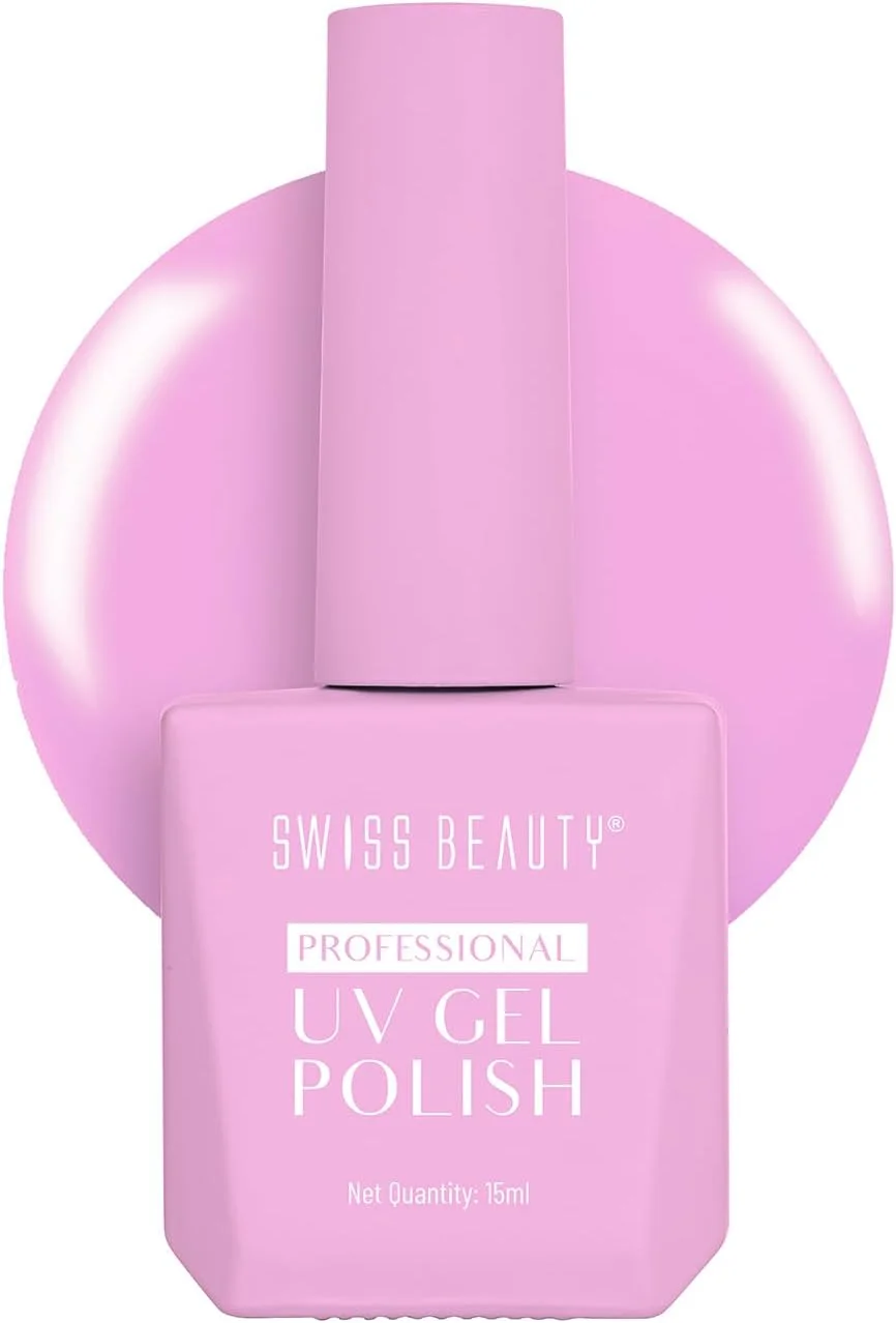 لاک ژل ناخن حرفه ای Swiss Beauty، ماندگاری تا 21 روز، پوشش فوق العاده براق، بدون لب پر شدن، بدون لک شدن، لاک ناخن با خشک شدن سریع، رنگ -07، 15 میلی لیتر