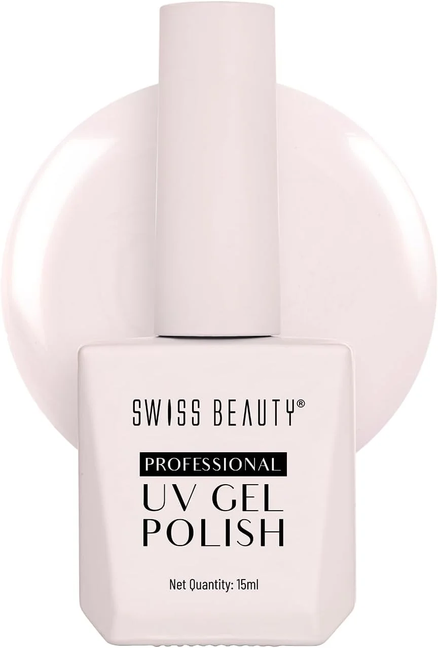 لاک ژل ناخن حرفه ای Swiss Beauty، ماندگاری تا 21 روز، پوشش فوق العاده براق، بدون لب پر شدن، بدون لک شدن، لاک ناخن با خشک شدن سریع، رنگ -02، 15 میلی لیتر