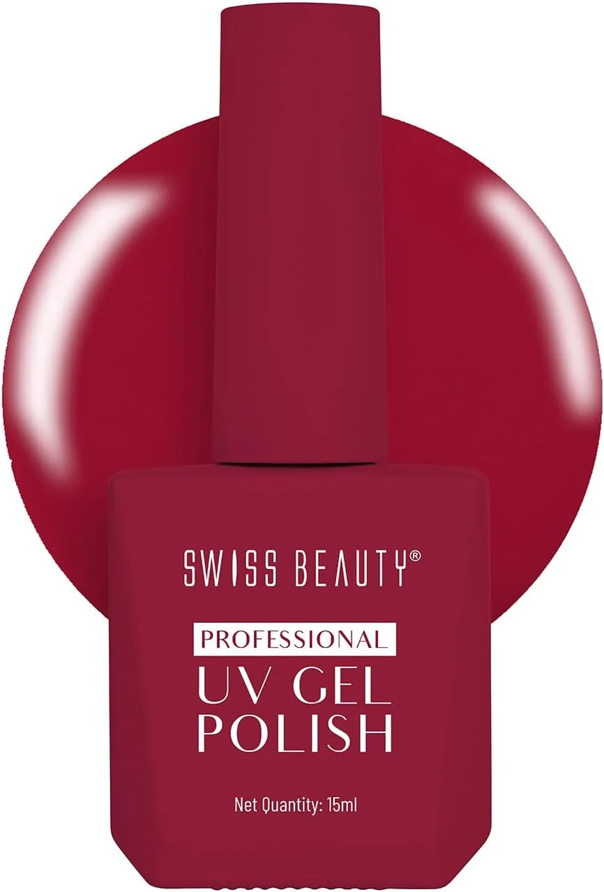 لاک ژل ناخن حرفه ای Swiss Beauty، ماندگاری تا 21 روز، پوشش فوق العاده براق، بدون لب پر شدن، بدون لک شدن، لاک ناخن با خشک شدن سریع، رنگ -28، 15 میلی لیتر