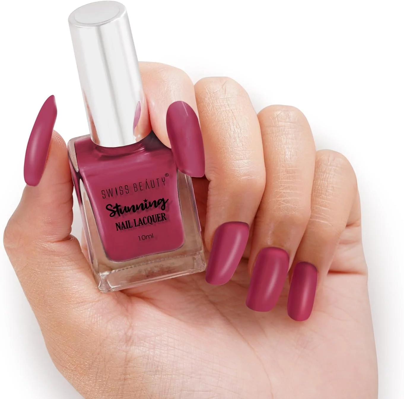 لاک ناخن خیره کننده Swiss Beauty، شماره رنگ 13، صورتی ساتن | 10 میلی لیتر لاک ناخن خیره کننده Swiss Beauty، شماره رنگ 13، صورتی ساتن | 10 میلی لیتر