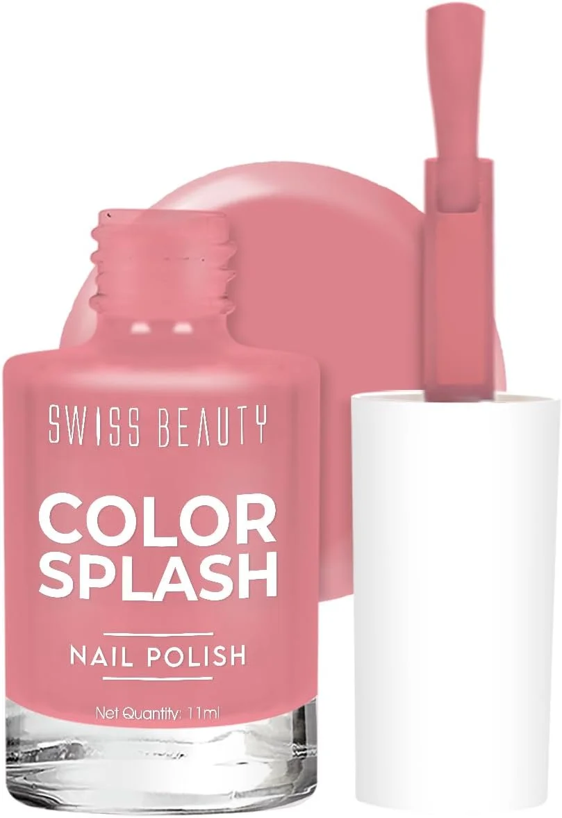 لاک ناخن سوییس بیوتی کالر اسپلش با روکش ژلی براق | بدون لب پر شدن، خشک شدن سریع، رنگ لاک بادوام | رنگ- 05، 15 میلی لیتر