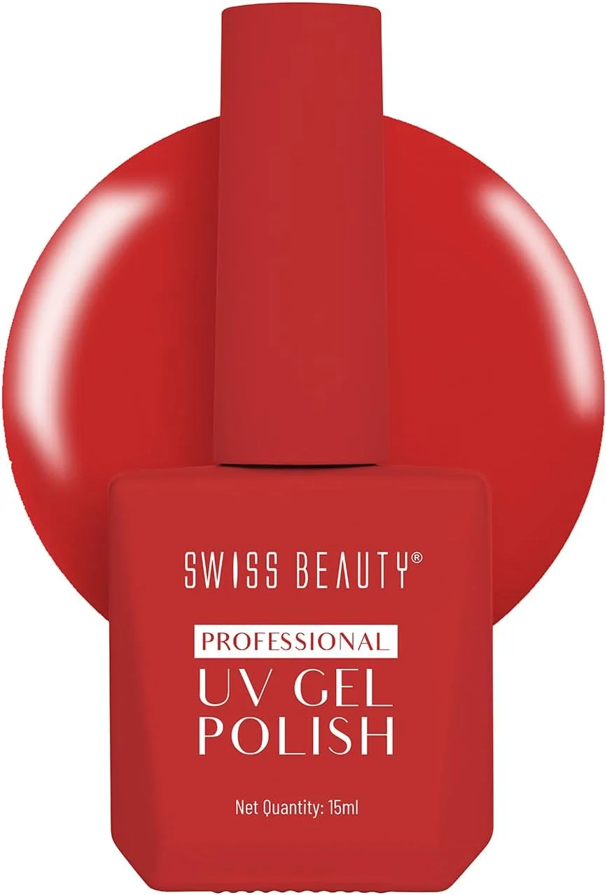 لاک ژل ناخن حرفه ای Swiss Beauty، ماندگاری تا 21 روز، پوشش فوق العاده براق، بدون لب پر شدن، بدون لک شدن، لاک ناخن با خشک شدن سریع، رنگ -27، 15 میلی لیتر