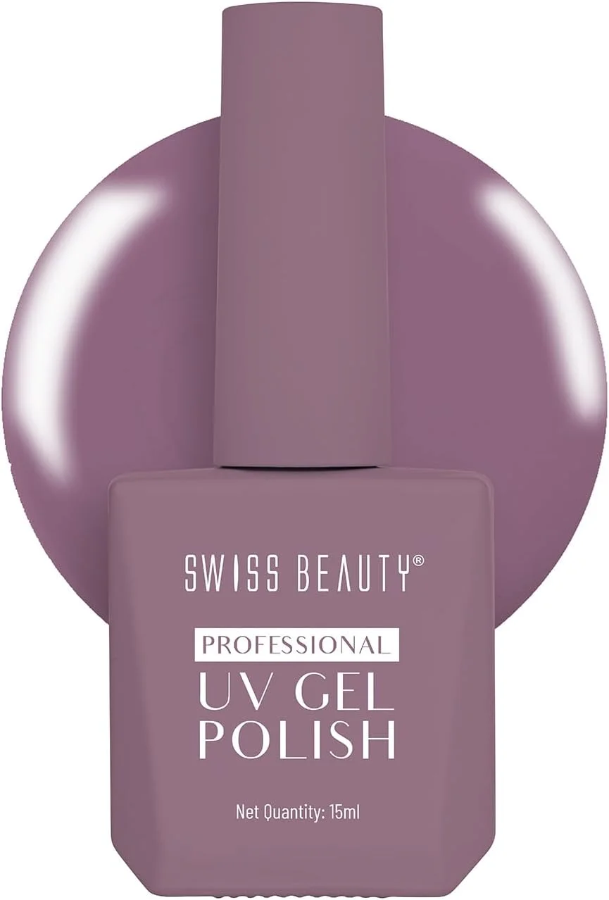 لاک ناخن ژل یو وی حرفه ای Swiss Beauty، ماندگاری تا 21 روز، پوشش فوق العاده براق، بدون لب پر شدن، بدون لک شدن، لاک ناخن با خشک شدن سریع، رنگ -21، 15 میلی لیتر