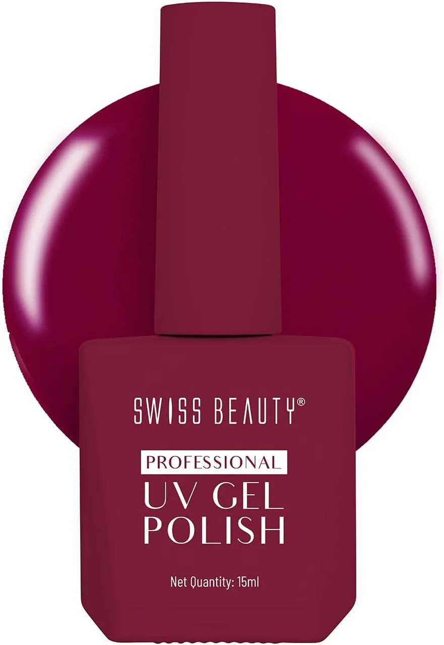 لاک ژل ناخن حرفه ای Swiss Beauty، ماندگاری تا 21 روز، پوشش فوق العاده براق، بدون لب پر شدن، بدون لک شدن، لاک ناخن با خشک شدن سریع، رنگ -25، 15 میلی لیتر