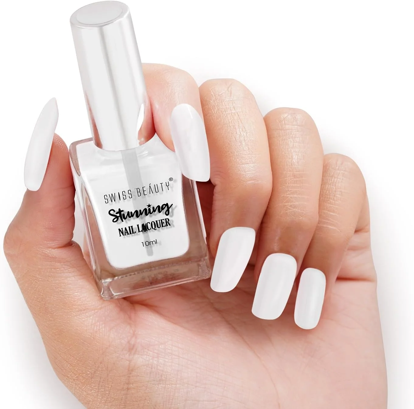 لاک ناخن مات Swiss Beauty | مقاوم در برابر لب پر شدن، لاک ناخن با خشک شدن سریع | رنگدانه غنی با براقیت بالا | رنگ - Clear as Day، 10 میلی لیتر لاک ناخن مات Swiss Beauty | مقاوم در برابر لب پر شدن، لاک ناخن با خشک شدن سریع | رنگدانه غنی با براقیت بالا | رنگ - Clear as Day، 10 میلی لیتر