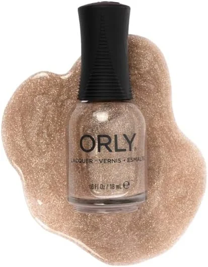 لاک ناخن اُرلی مدل "فقط یک توهم" | لاک ناخن براق هولوگرافیک طلایی از مجموعه لاک پاپ | 18 میلی لیتر