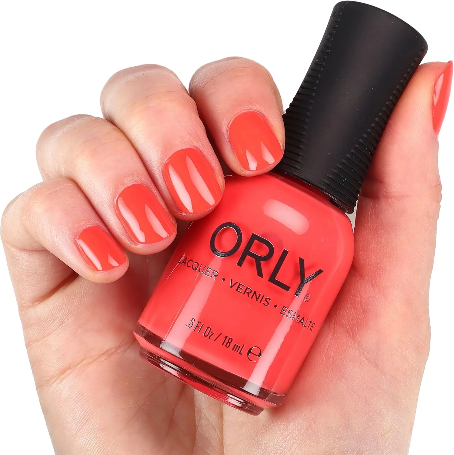 لاک ناخن نئون اورلی برای تابستان | رنگ های روشن و یک روکش اکلیلی برای ناخن های نئون تابستانی | ۱۸ میلی لیتر (مدل Hits Different)