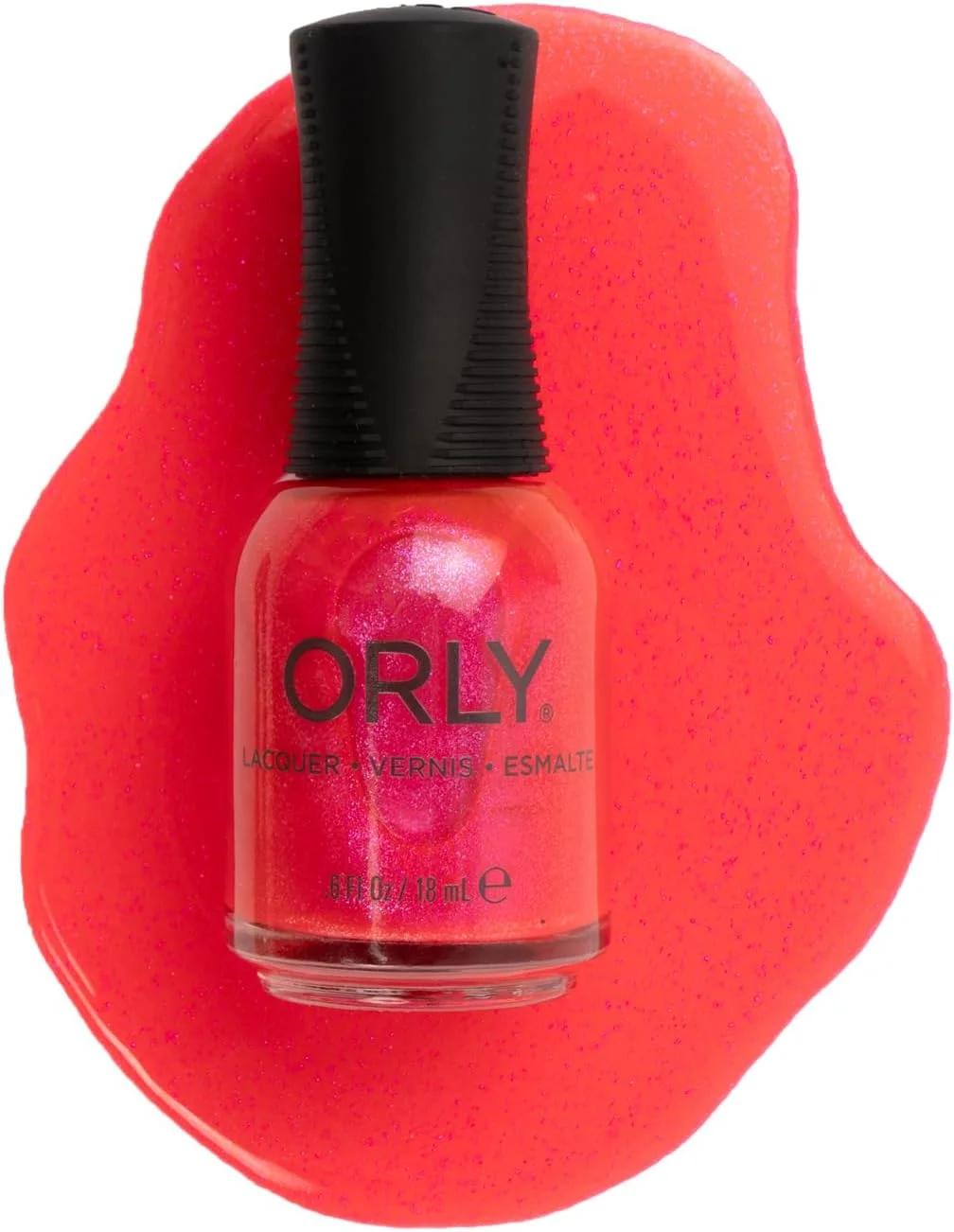 لاک ناخن نئون اورلی برای تابستان | رنگ های روشن و تاپرهای اکلیلی برای ناخن های نئون تابستانی | ۱۸ میلی لیتر (Coral Crush, ۱۸ میلی لیتر)