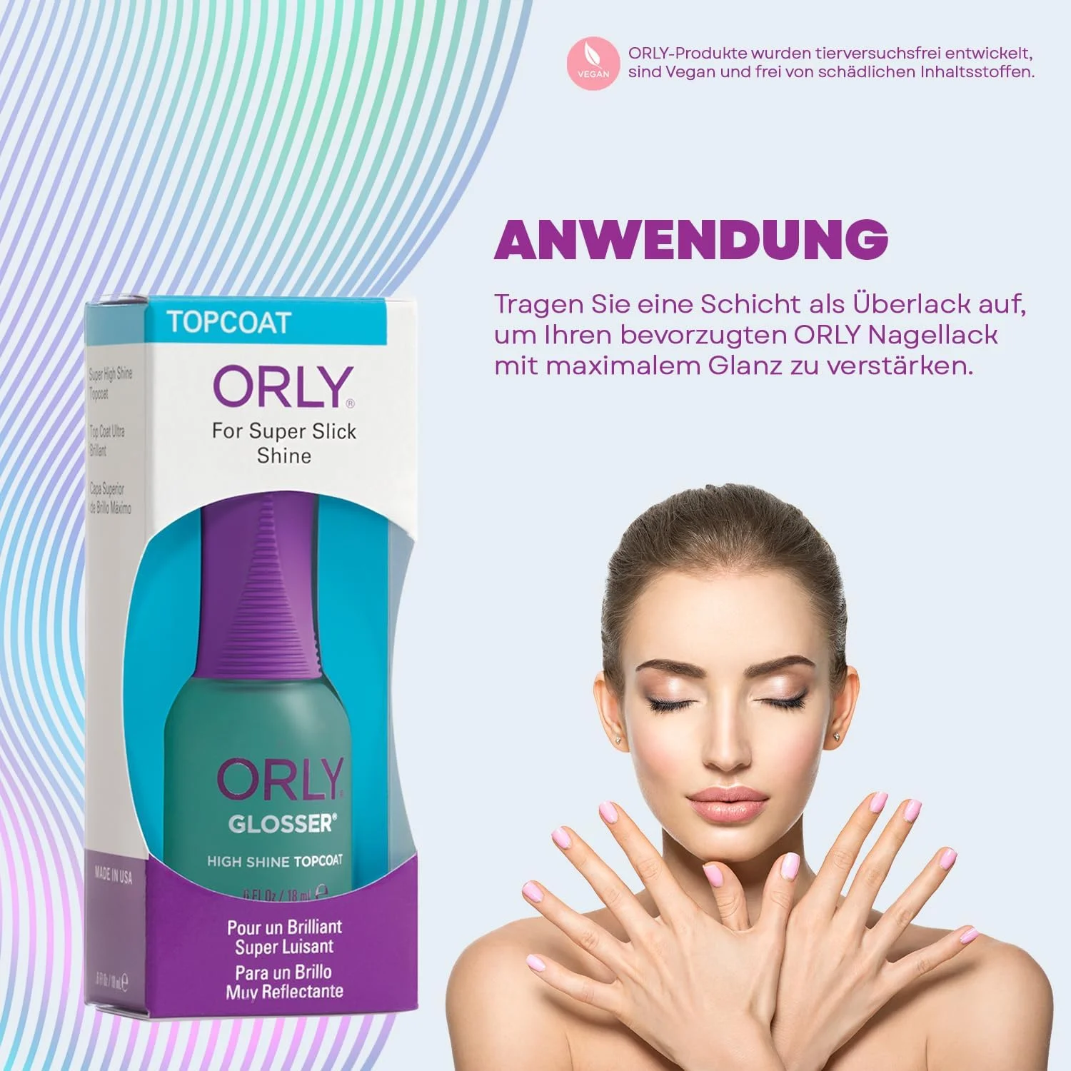 مراقبت از ناخن اُرلی - آبی روشن